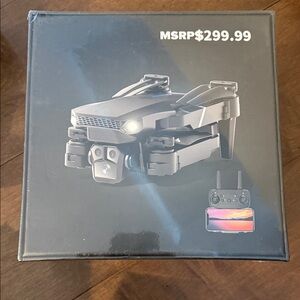 Foldable Black Drone with Remote Control